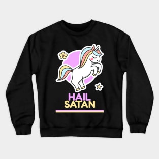 Cute Satanic Unicorn Crewneck Sweatshirt